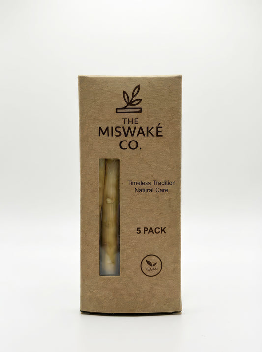 Natural Miswak Stick (5 Pack) - Traditional Teeth Cleaning Twig